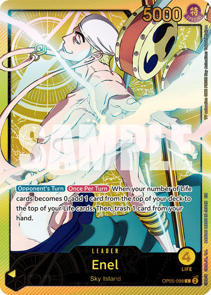 OP05-098, L, Enel (EB02 Alternate Art)