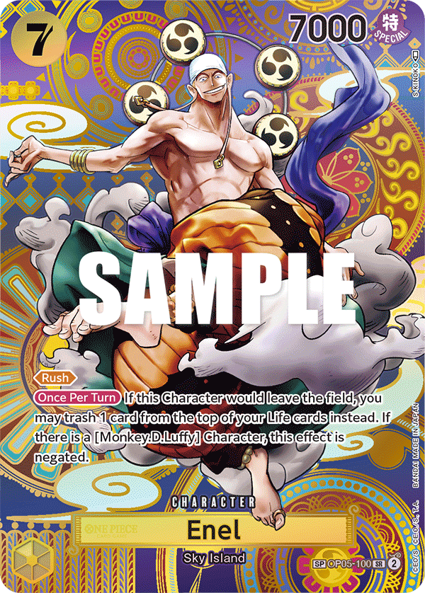 OP05-100, SR, Enel (OP05 Special Rare)