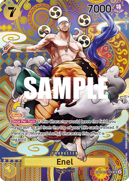 OP05-100, SR, Enel (OP05 Special Rare)