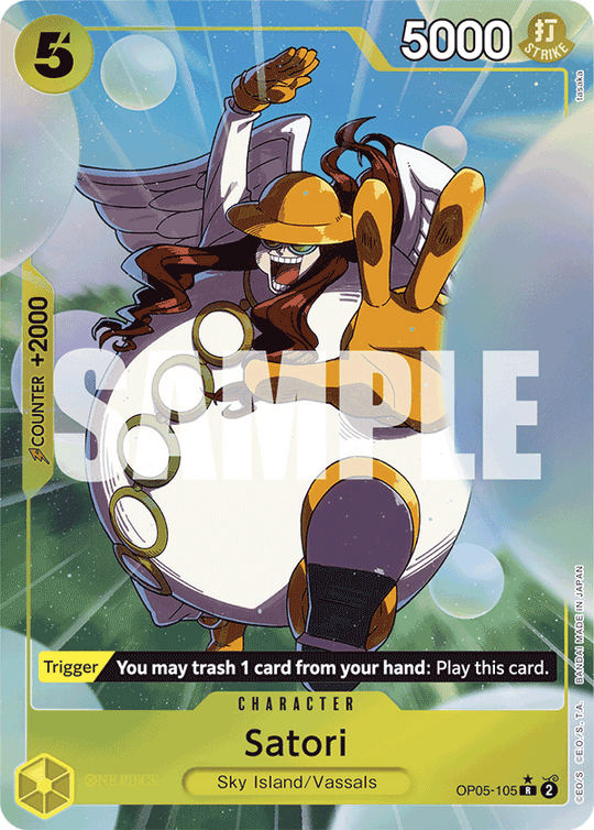 OP05-105, R, Satori (Reprint) (Alternate Art V2)