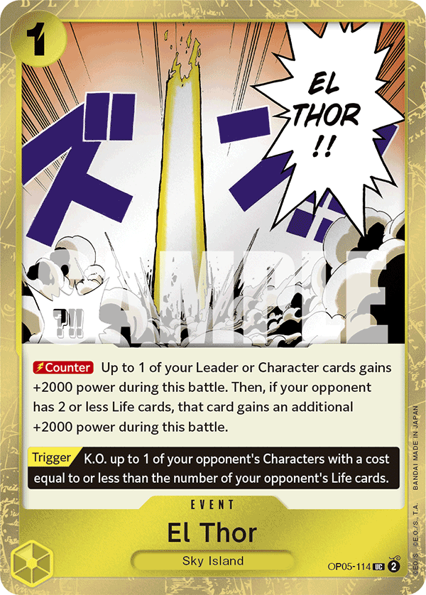 OP05-114, UC, El Thor (Reprint) (Foil)