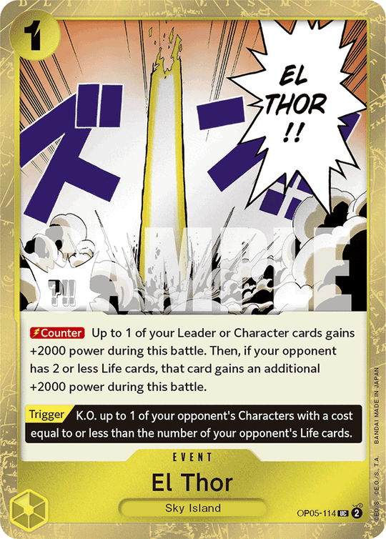 OP05-114, UC, El Thor (Reprint) (Foil)