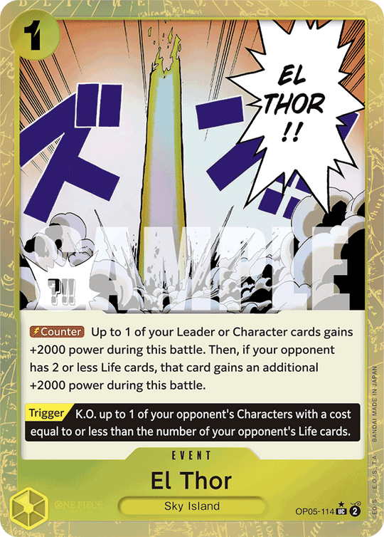 OP05-114, UC, El Thor (Reprint) (Alternate Art)