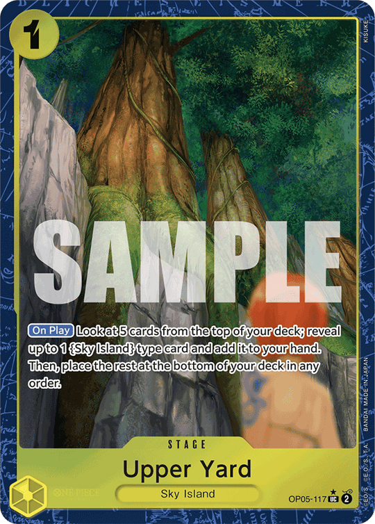 OP05-117, UC, Upper Yard (Reprint) (Alternate Art V2)