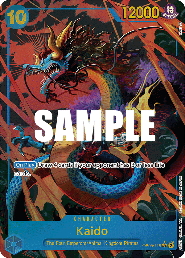 OP05-118, SEC, Kaido (Alternate Art)