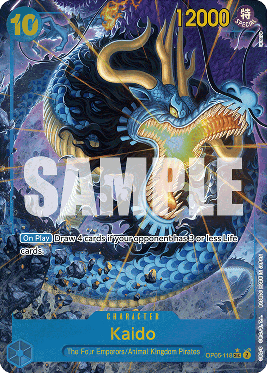 OP05-118, SEC, Kaido (Reprint) (Alternate Art)