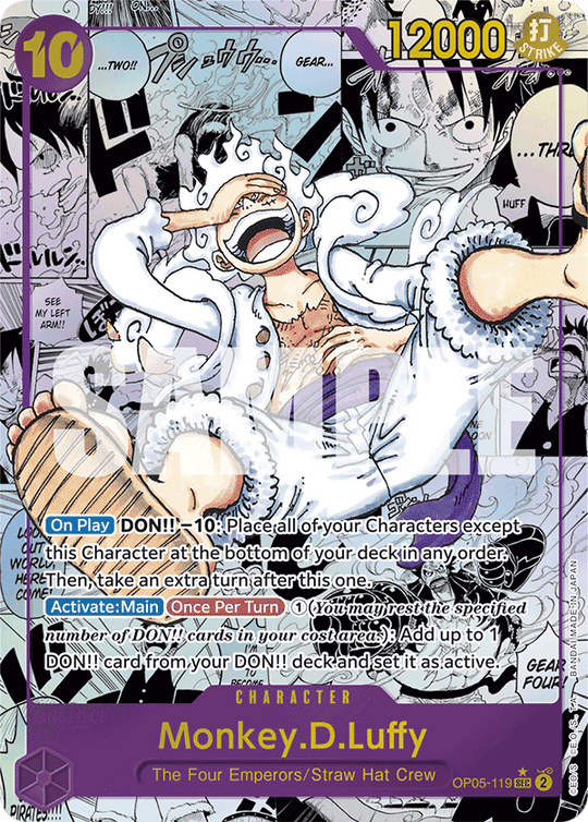 OP05-119, SEC, Monkey.D.Luffy (Manga Rare Reprint)