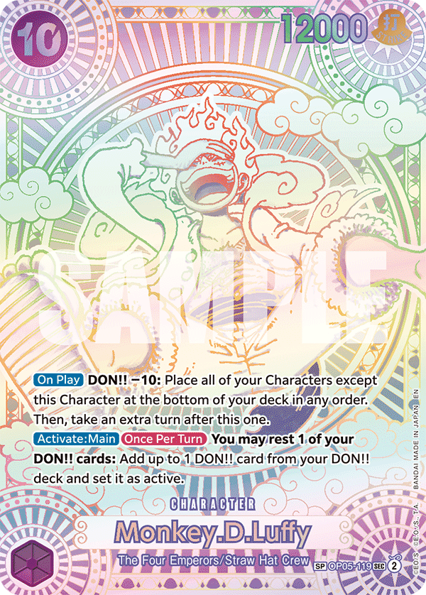 OP05-119, SEC, Monkey.D.Luffy (OP11 Special Rare)