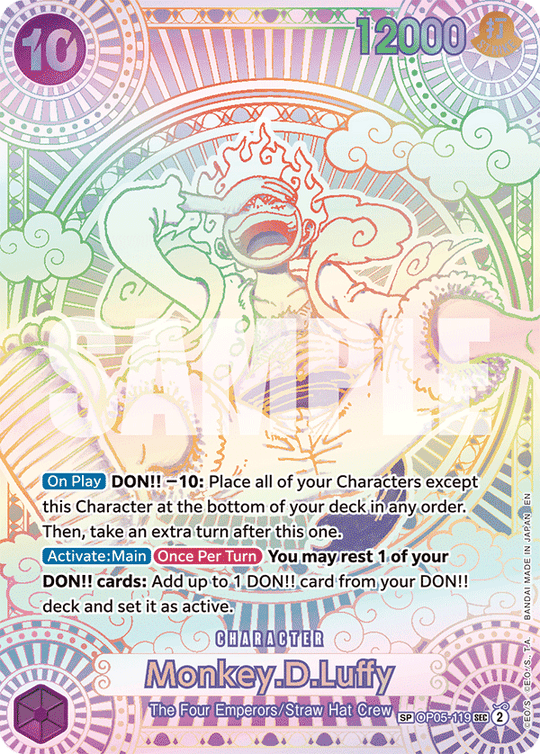 OP05-119, SEC, Monkey.D.Luffy (OP11 Special Rare)