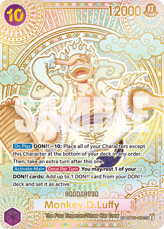 OP05-119, SEC, Monkey.D.Luffy (OP11 Special Rare V.2)