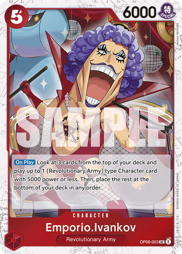 OP06-003, UC, Emporio.Ivankov (Reprint) (Foil)