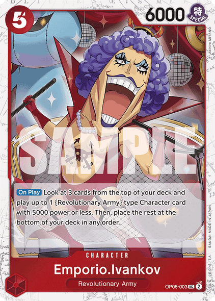 OP06-003, UC, Emporio.Ivankov (Reprint) (Foil)
