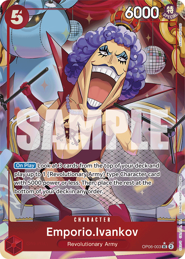 OP06-003, UC, Emporio.Ivankov (Reprint) (Alternate Art)