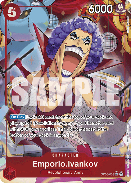 OP06-003, UC, Emporio.Ivankov (Reprint) (Alternate Art)