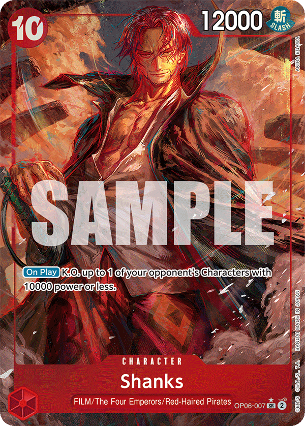 OP06-007, SR, Shanks (Alternate Art)