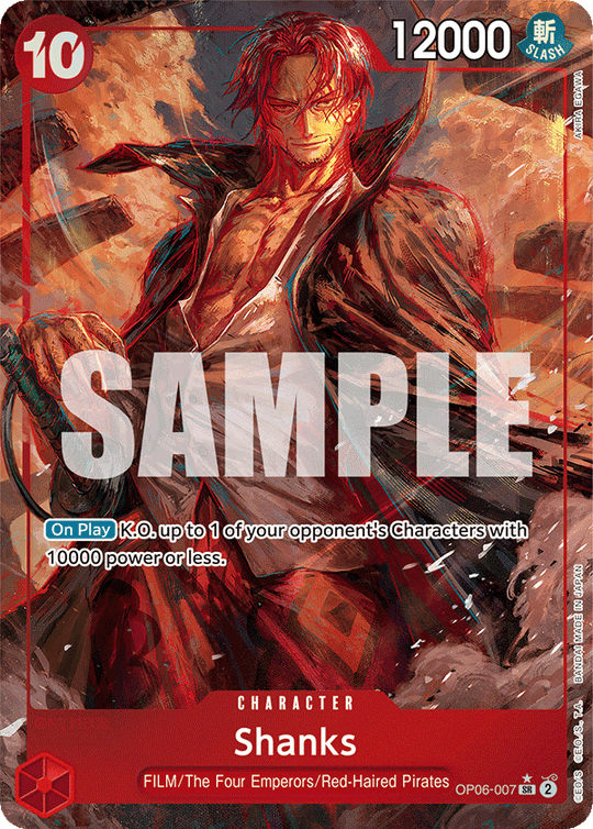 OP06-007, SR, Shanks (Alternate Art)