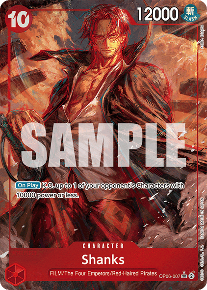 OP06-007, SR, Shanks (Alternate Art)