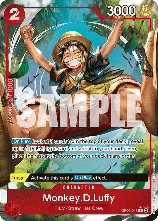 OP06-013, R, Monkey.D.Luffy (Alternate Art)