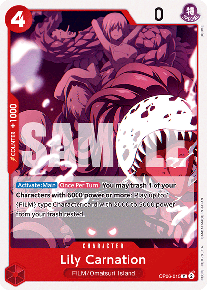 OP06-015, C, Lily Carnation