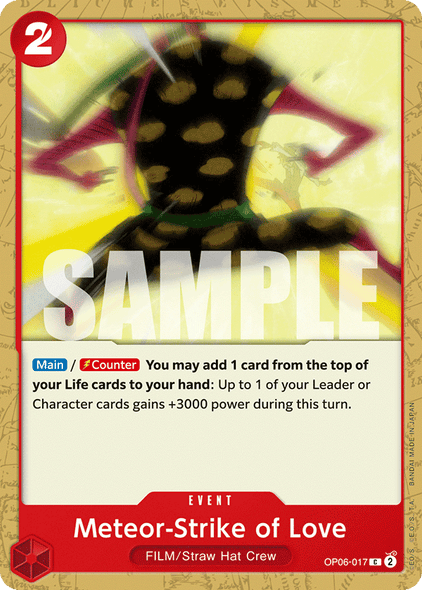OP06-017, C, Meteor-Strike of Love