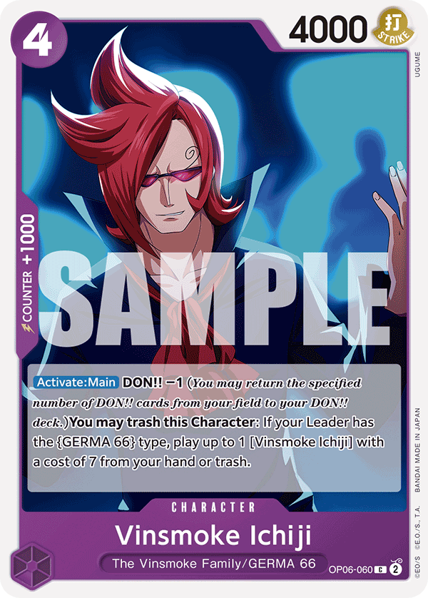 OP06-060, C, Vinsmoke Ichiji (Reprint)