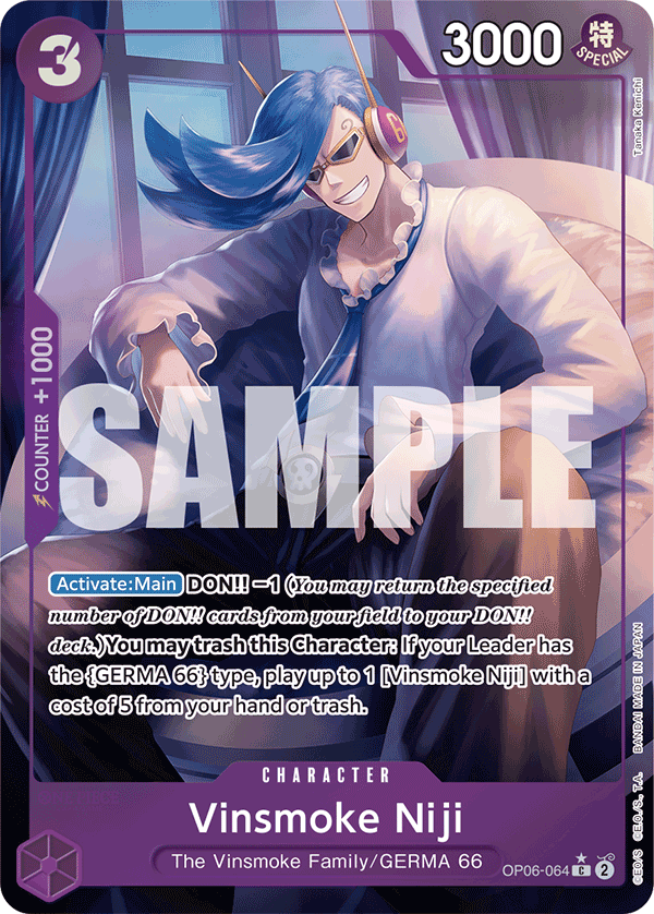 OP06-064, C, Vinsmoke Niji (Reprint) (Alternate Art)