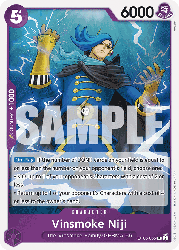OP06-065, R, Vinsmoke Niji (Reprint)