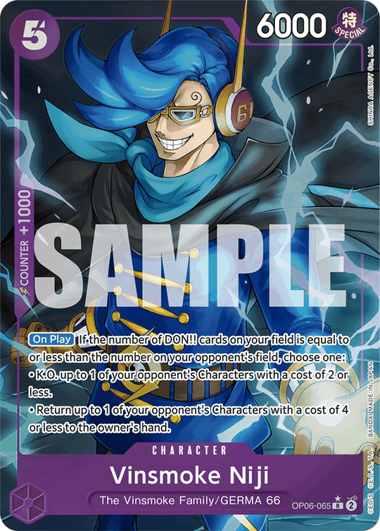 OP06-065, R, Vinsmoke Niji (Reprint) (Alternate Art V2)