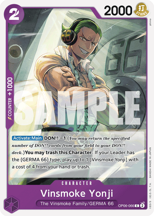 OP06-066, C, Vinsmoke Yonji (Reprint)