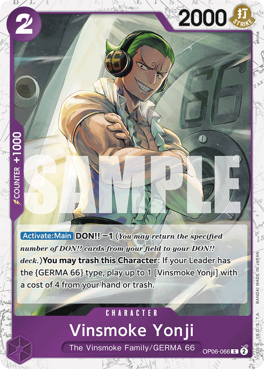 OP06-066, C, Vinsmoke Yonji (Reprint) (Foil)