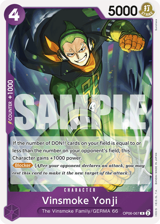 OP06-067, R, Vinsmoke Yonji (Reprint)