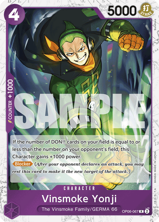 OP06-067, R, Vinsmoke Yonji (Reprint) (Foil)