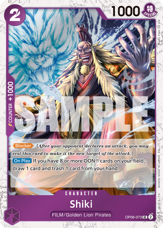 OP06-073, UC, Shiki (PRB02 Foil)