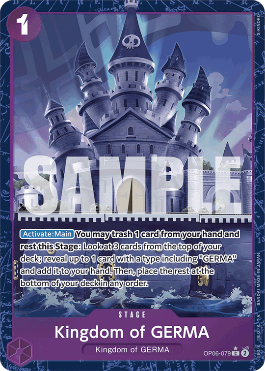 OP06-079, C, Kingdom of GERMA (Reprint) (Alternate Art V2)
