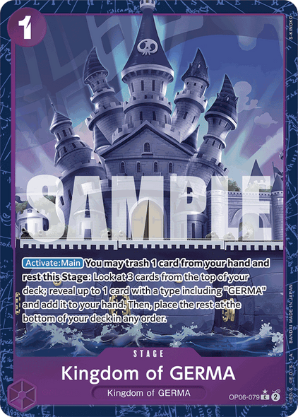 OP06-079, C, Kingdom of GERMA (Reprint) (Alternate Art V2)