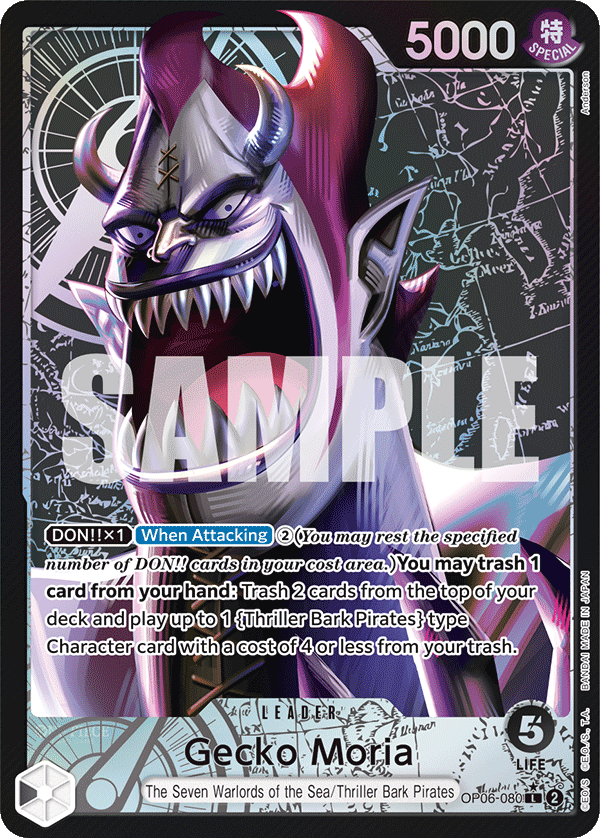 OP06-080, L, Gecko Moria (Alternate Art)