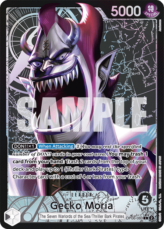 OP06-080, L, Gecko Moria (Alternate Art)
