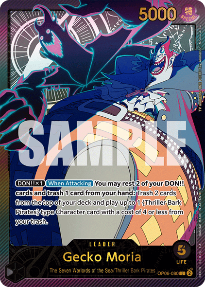 OP06-080, L, Gecko Moria (EB02 Alternate Art)