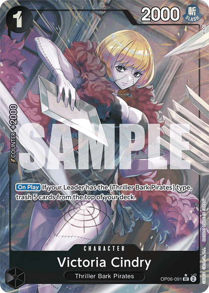 OP06-091, UC, Victoria Cindry (Reprint) (Alternate Art)