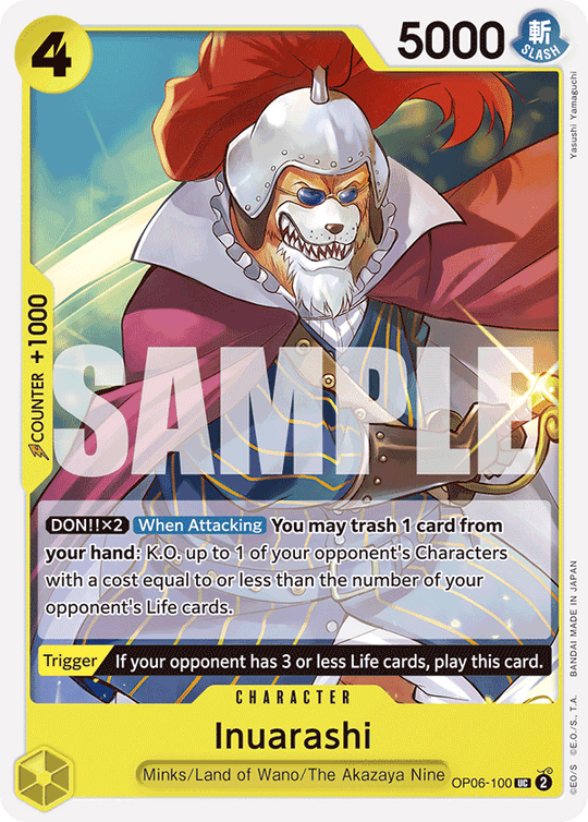 OP06-100, UC, Inuarashi (Reprint)