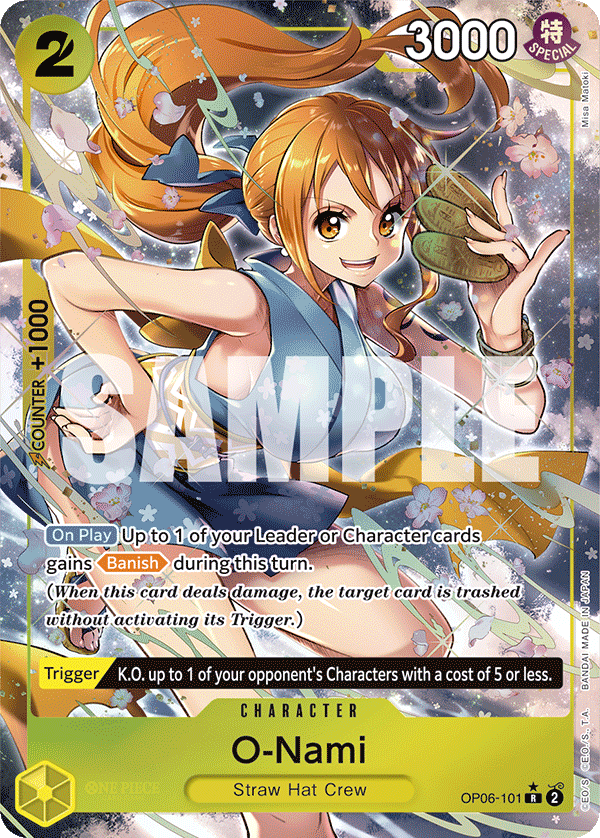 OP06-101, R, O-Nami (Alternate Art)