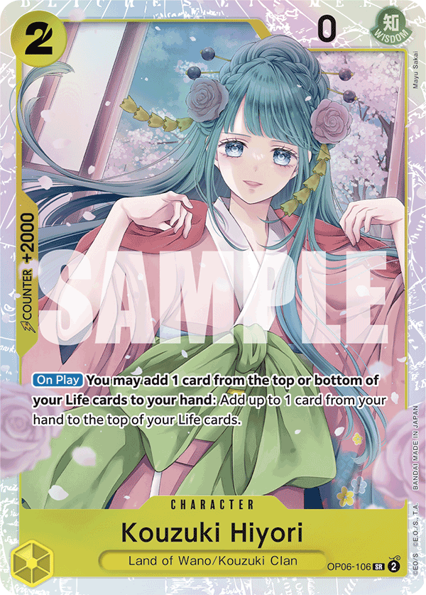 OP06-106, SR, Kouzuki Hiyori (Reprint)
