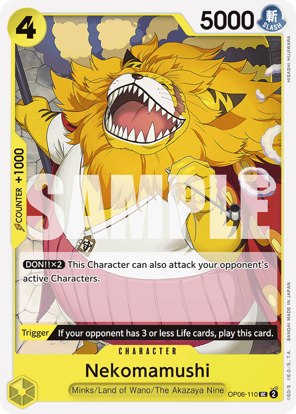 OP06-110, UC, Nekomamushi (Reprint)