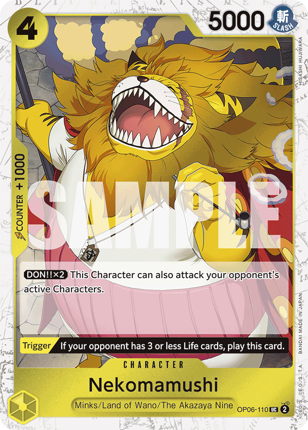 OP06-110, UC, Nekomamushi (Reprint) (Foil)