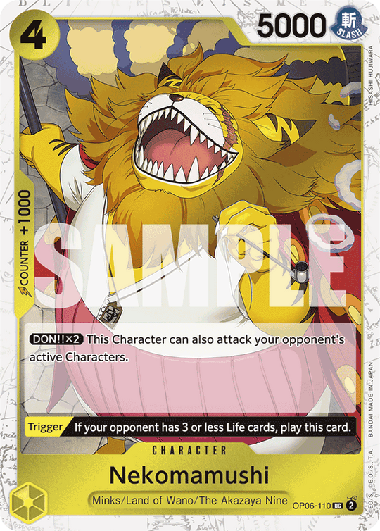 OP06-110, UC, Nekomamushi (Reprint) (Foil)