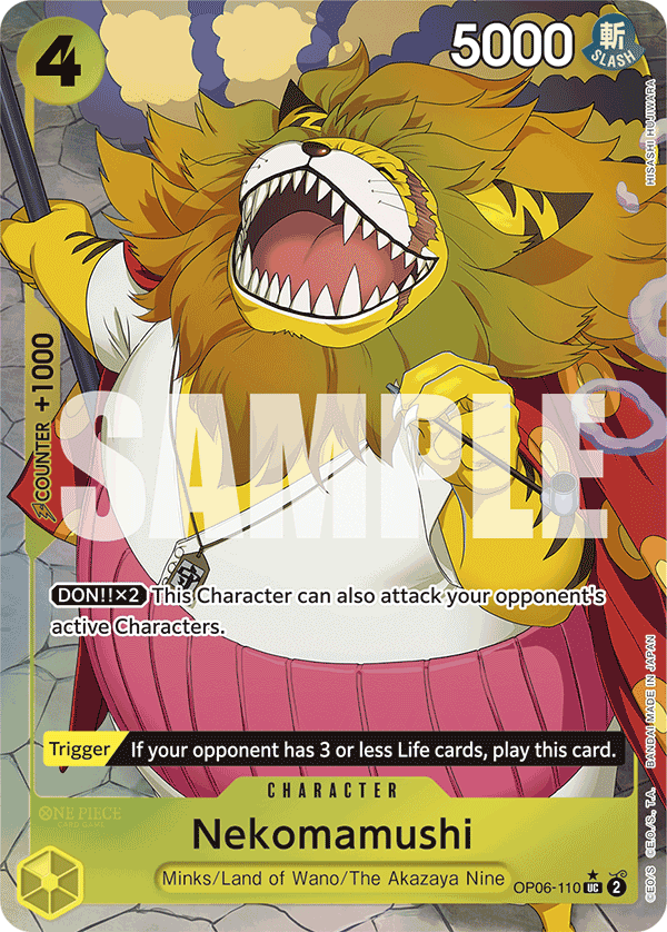 OP06-110, UC, Nekomamushi (Reprint) (Alternate Art)