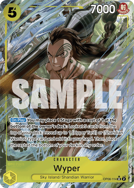 OP06-114, UC, Wyper (Reprint) (Alternate Art)