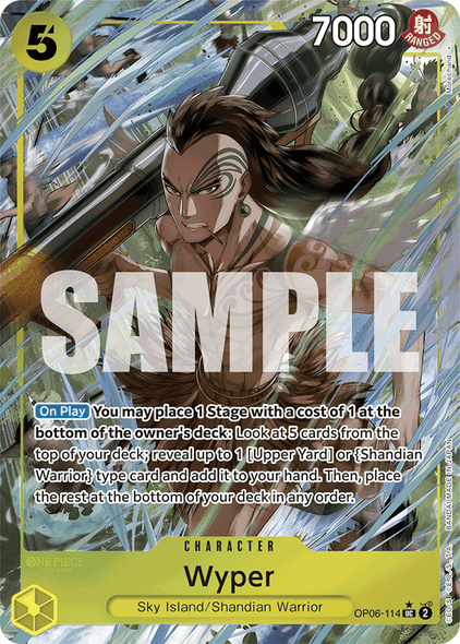 OP06-114, UC, Wyper (Reprint) (Alternate Art)