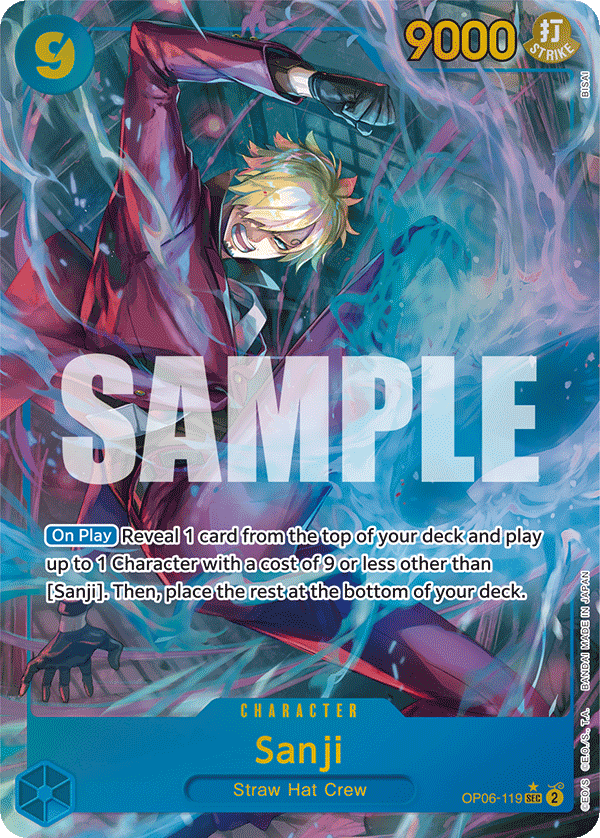 OP06-119, SEC, Sanji (Alternate Art)