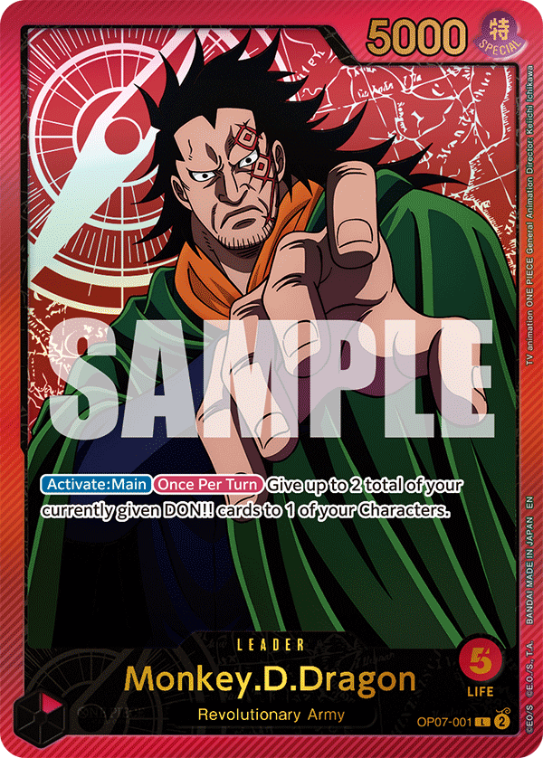 OP07-001, L, Monkey.D.Dragon (EB02 Alternate Art)